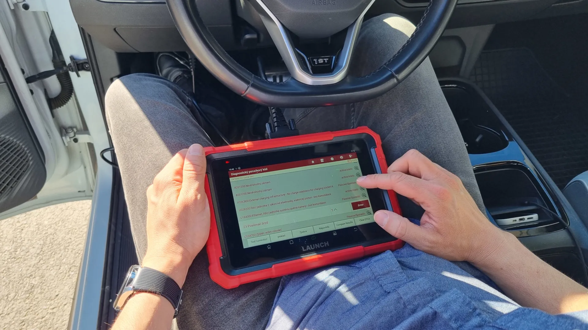 Diagnostika při kontrole vozu