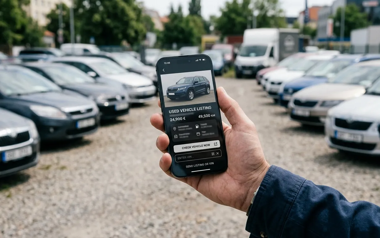 Krok 1 – odeslání VIN nebo odkazu